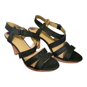 Naturalizer‎ Sandals Strappy Black,4" Heel Size 8.5
